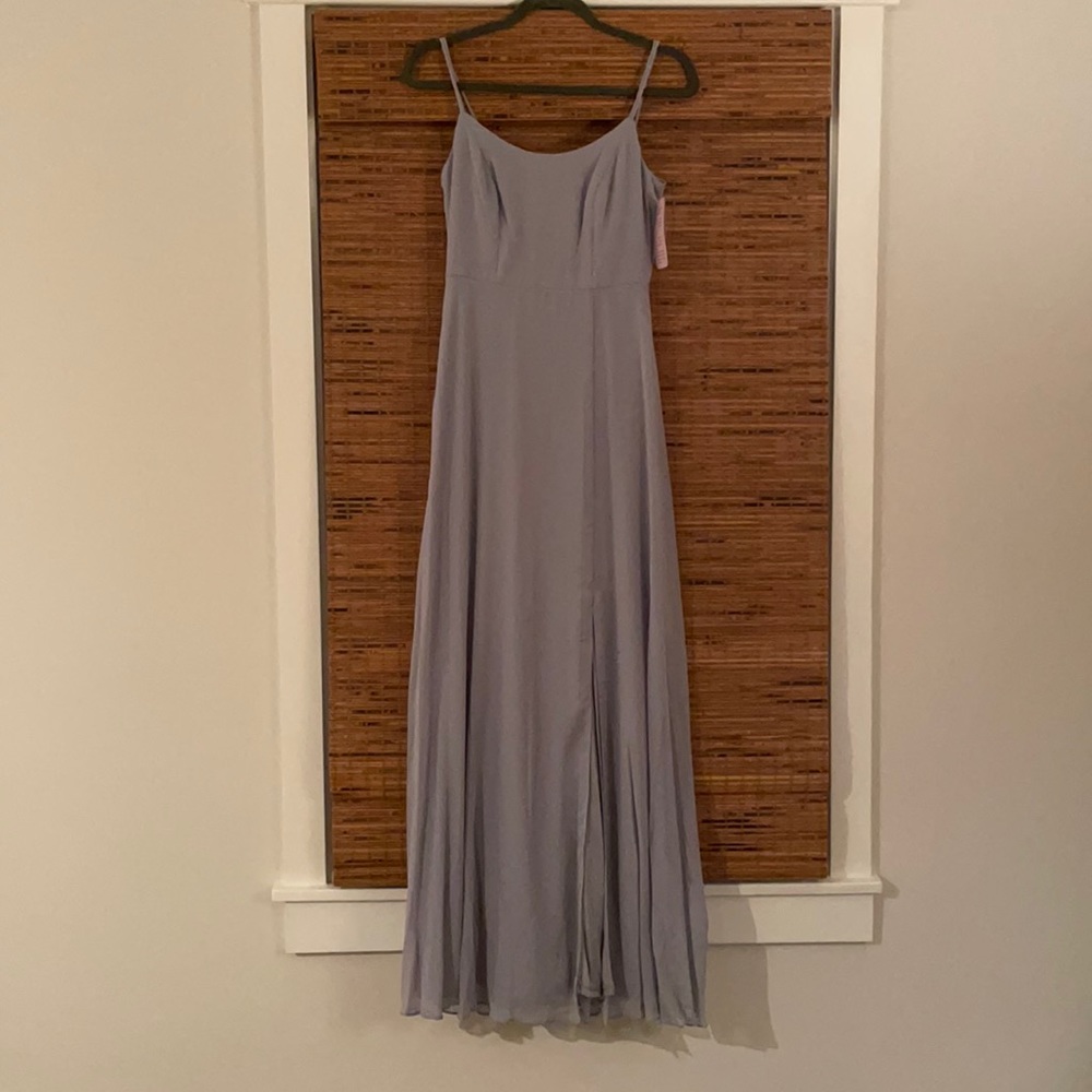 Grey bridesmaid dress